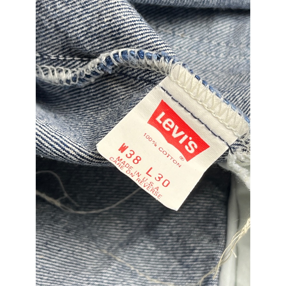 Vintage Levi's 505 Jeans Mens 38x30 Blue Orange Tab USA Straight Leg 20505-0217 - Picture 8 of 9